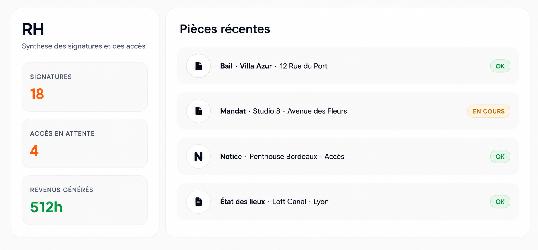 RH & Planning équipe — Klok